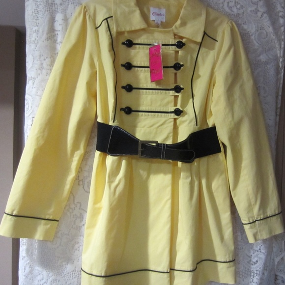 Candie's Jackets & Blazers - Candies yellow double breasted slicker size XL